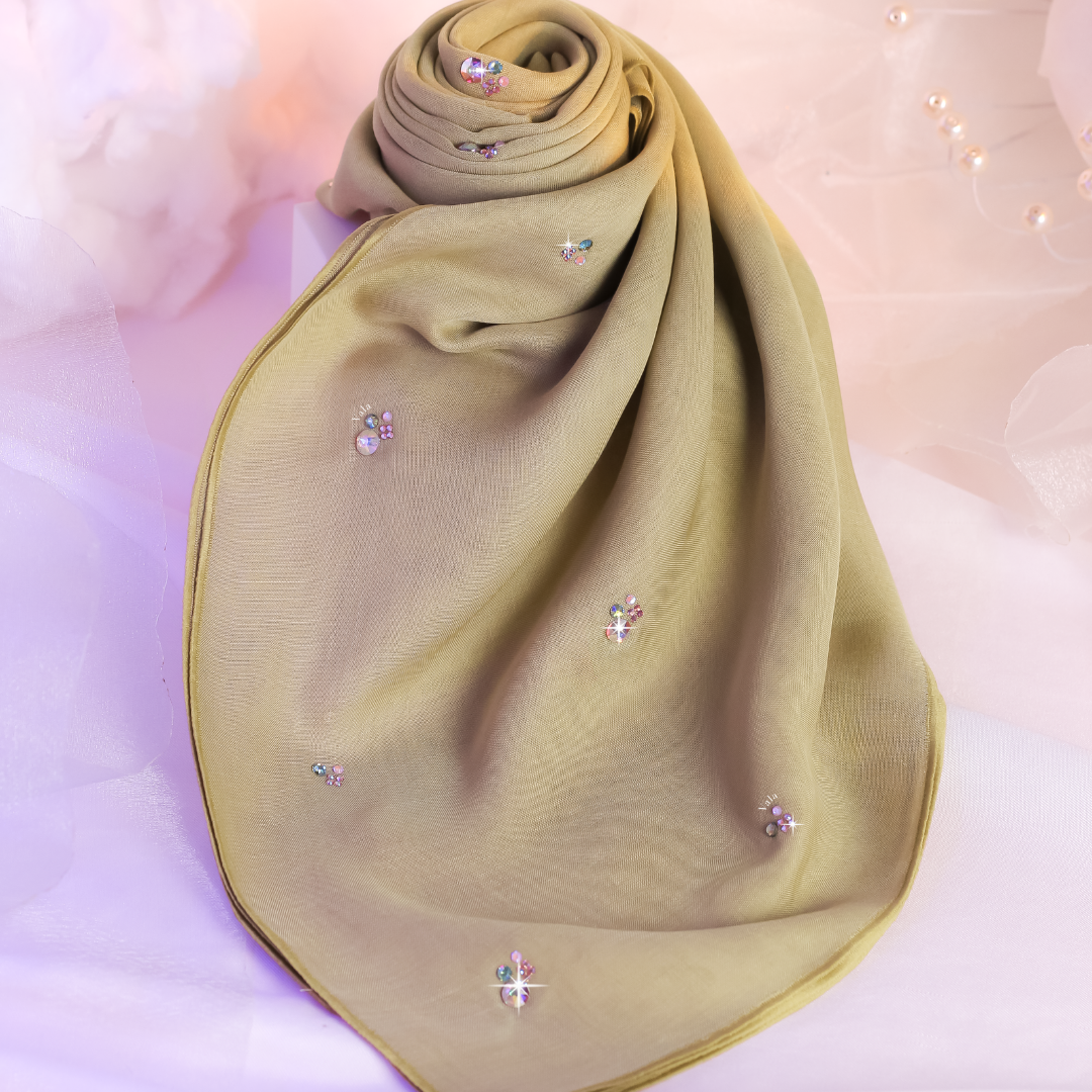 Serene Glow V°55 Square Scarf in Candied Ginger