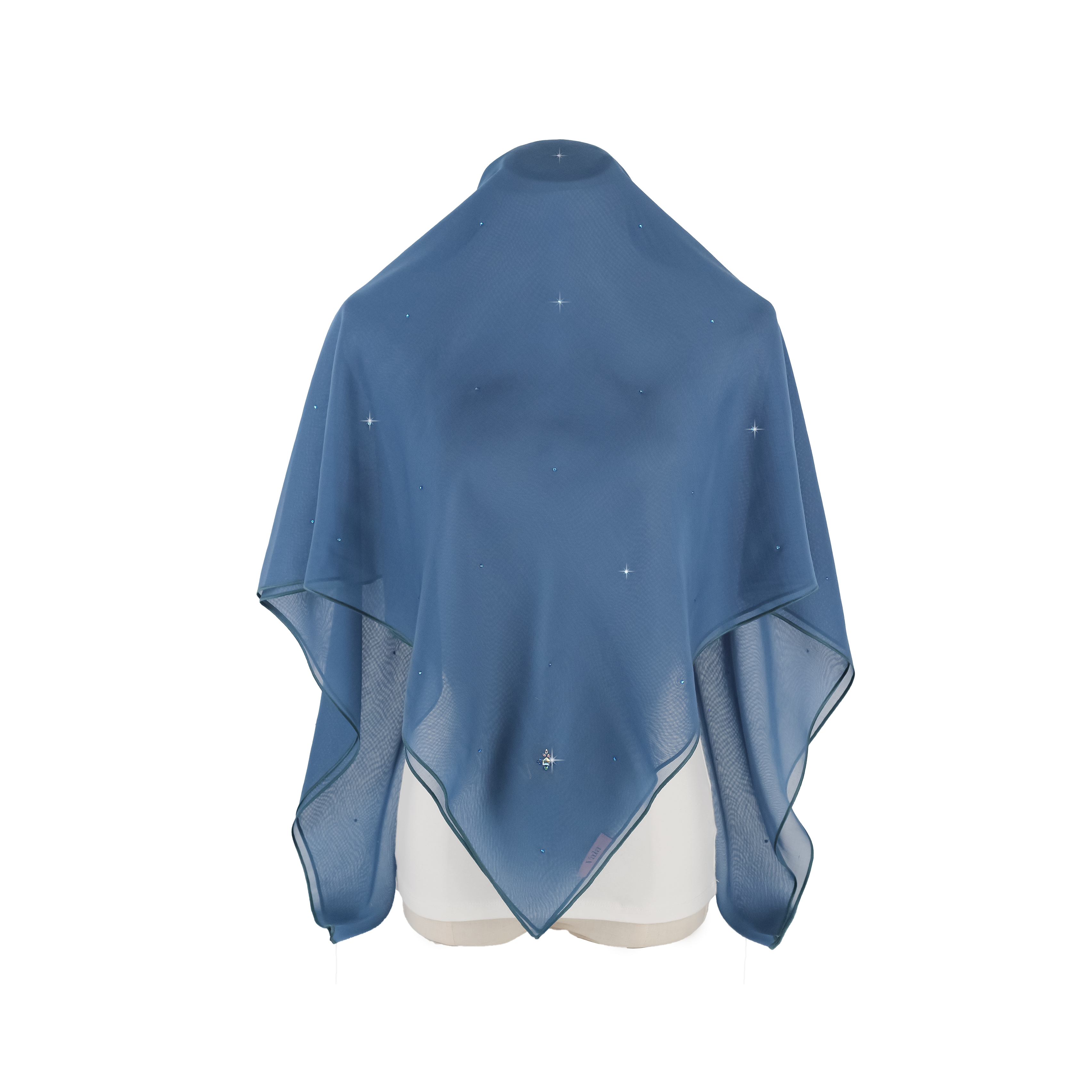 Siara V°3 Square Scarf in Yale Blue