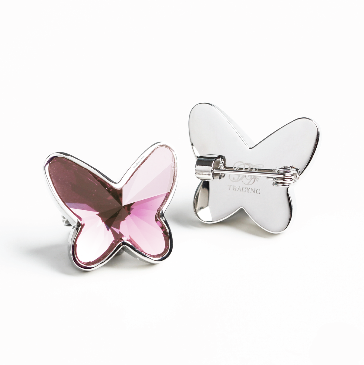 Brooch Butterfly (Light Amethyst)