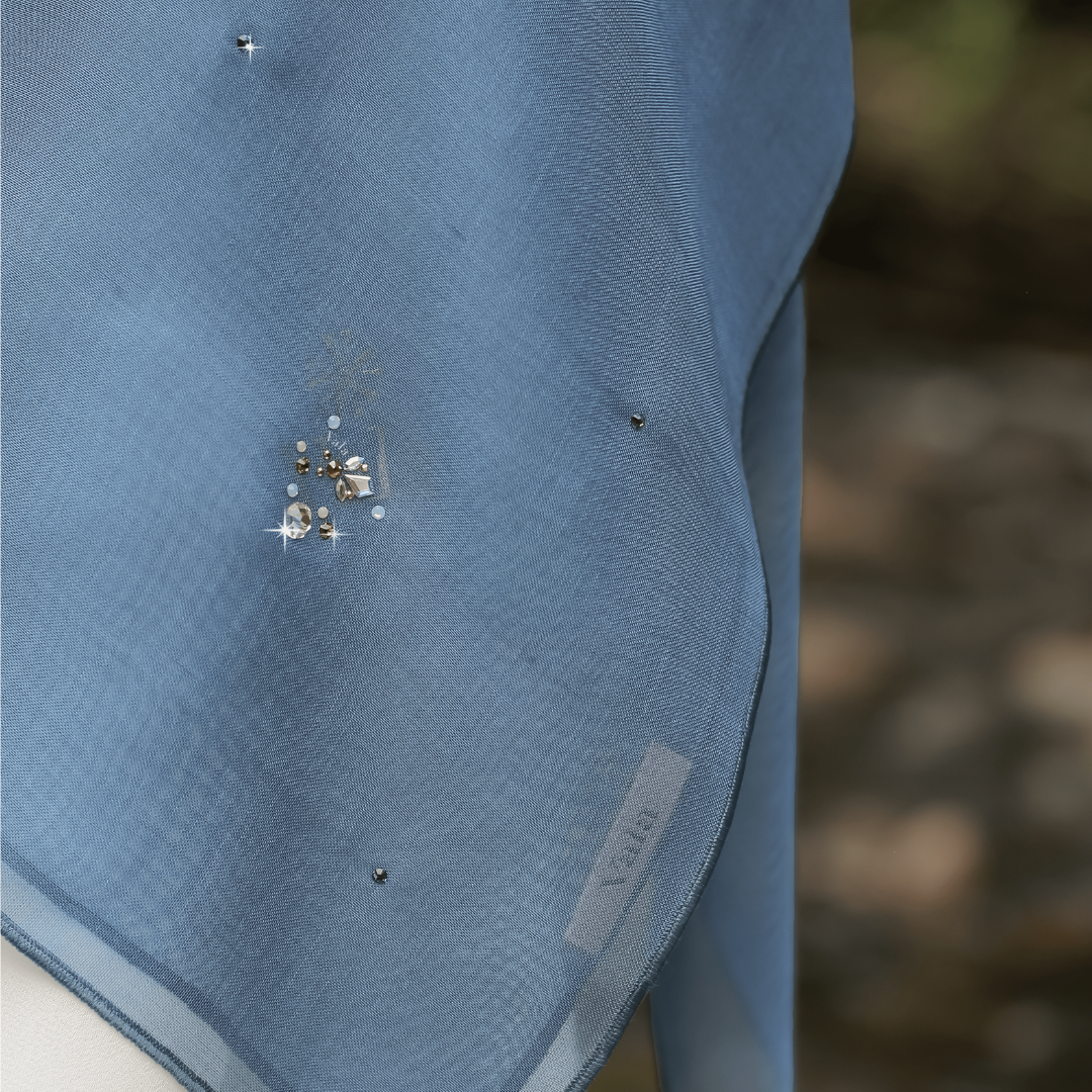 Jublah V°3 Square Scarf in Baby Blue