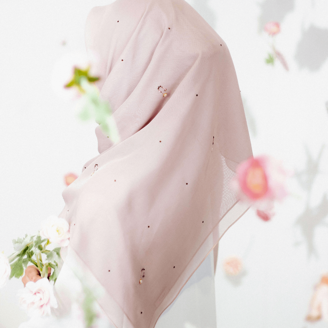 Tudung Bawal in Nude Color