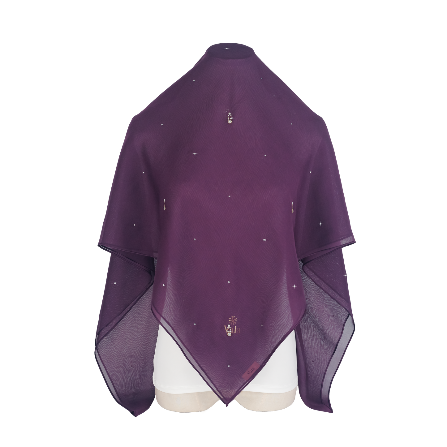 Airy Lush V°10 Square Scarf in Insolent Purple