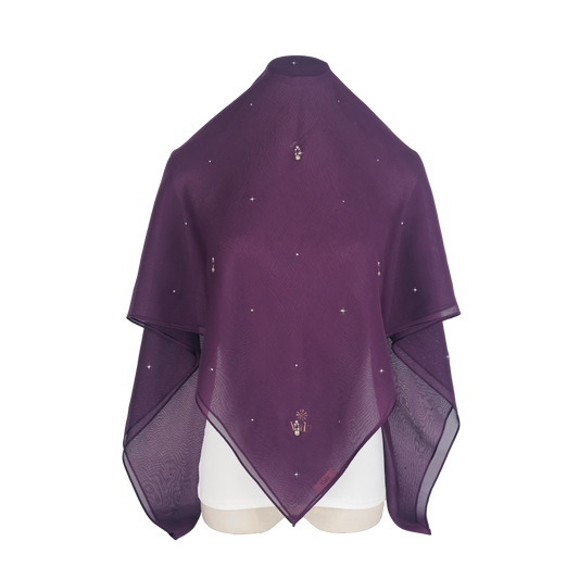 Airy Lush V°10 Square Scarf in Insolent Purple