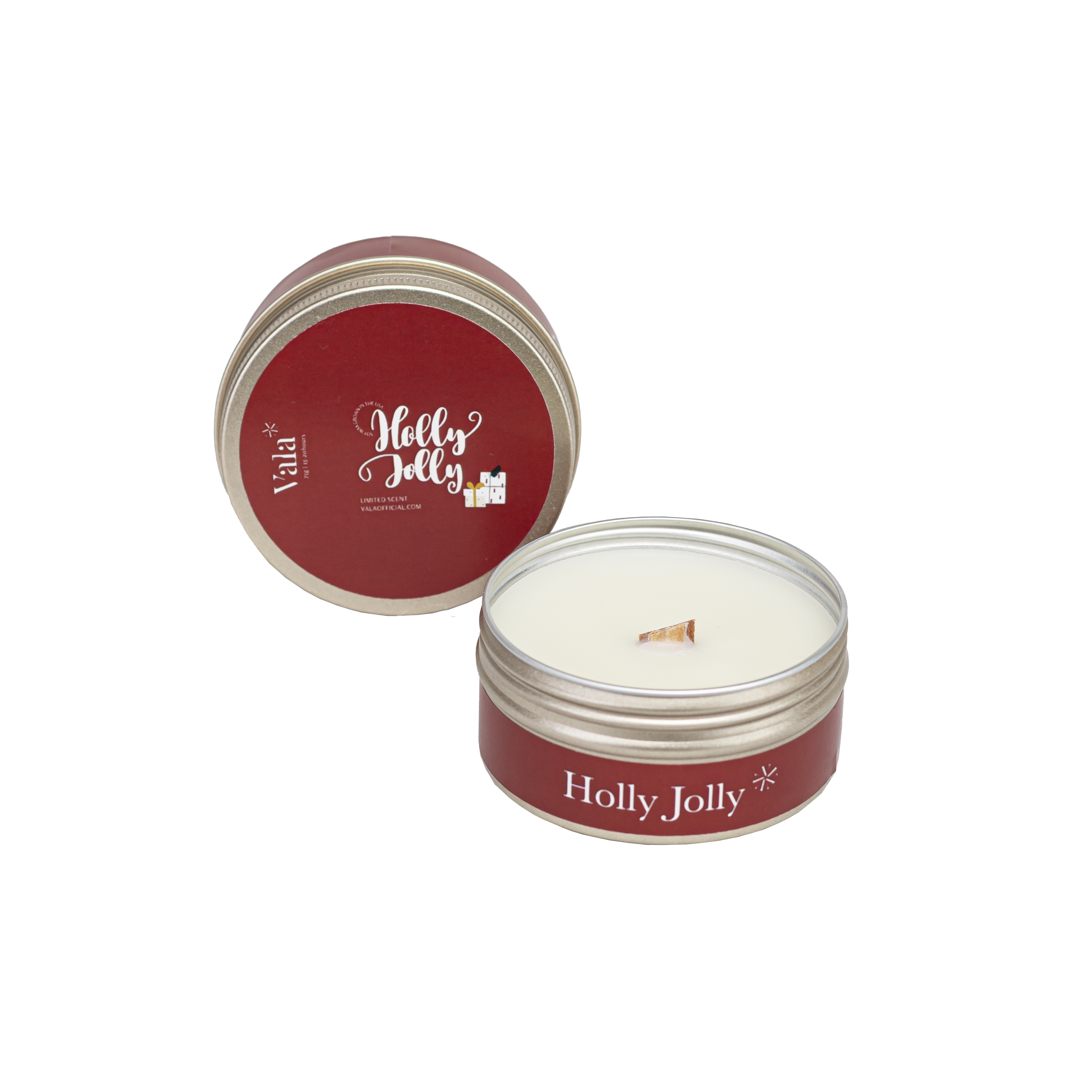 Holly Jolly Travel Candle