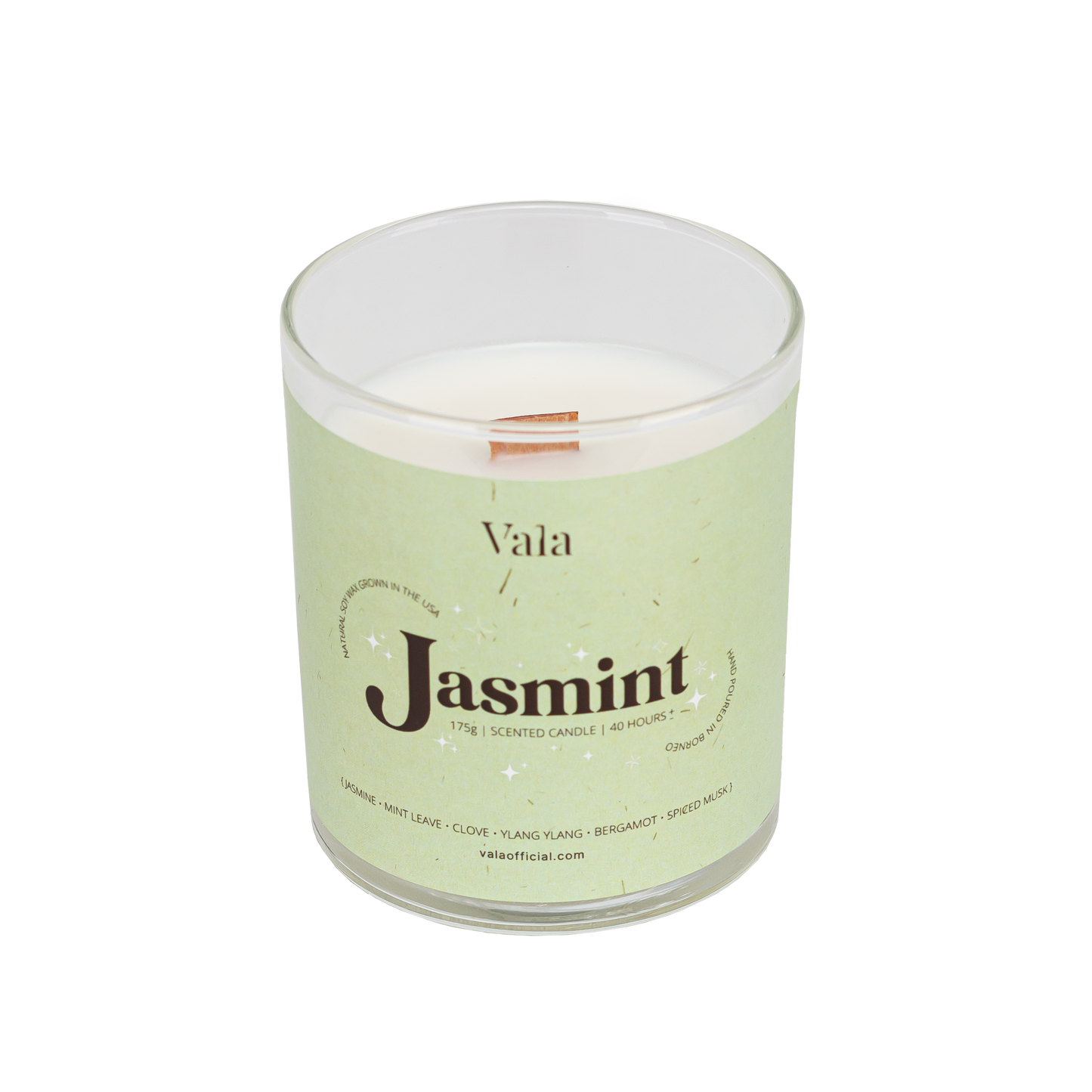 175G Glass Candle Jasmint