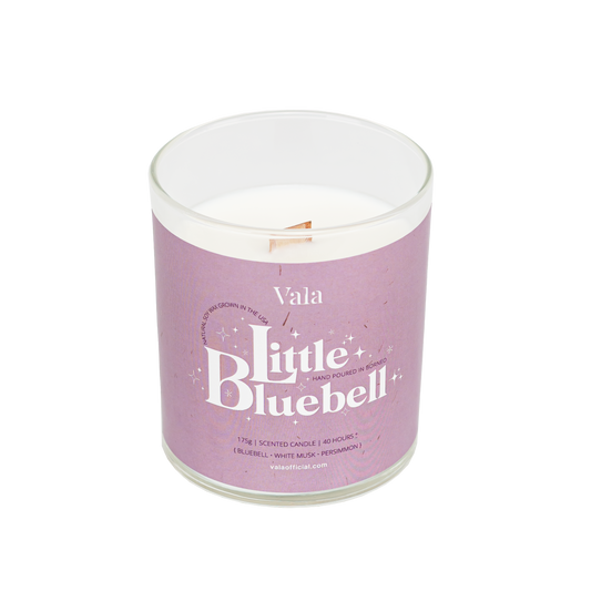 175G Glass Candle Little Bluebell