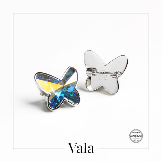 Brooch Butterfly (Crystal AB)