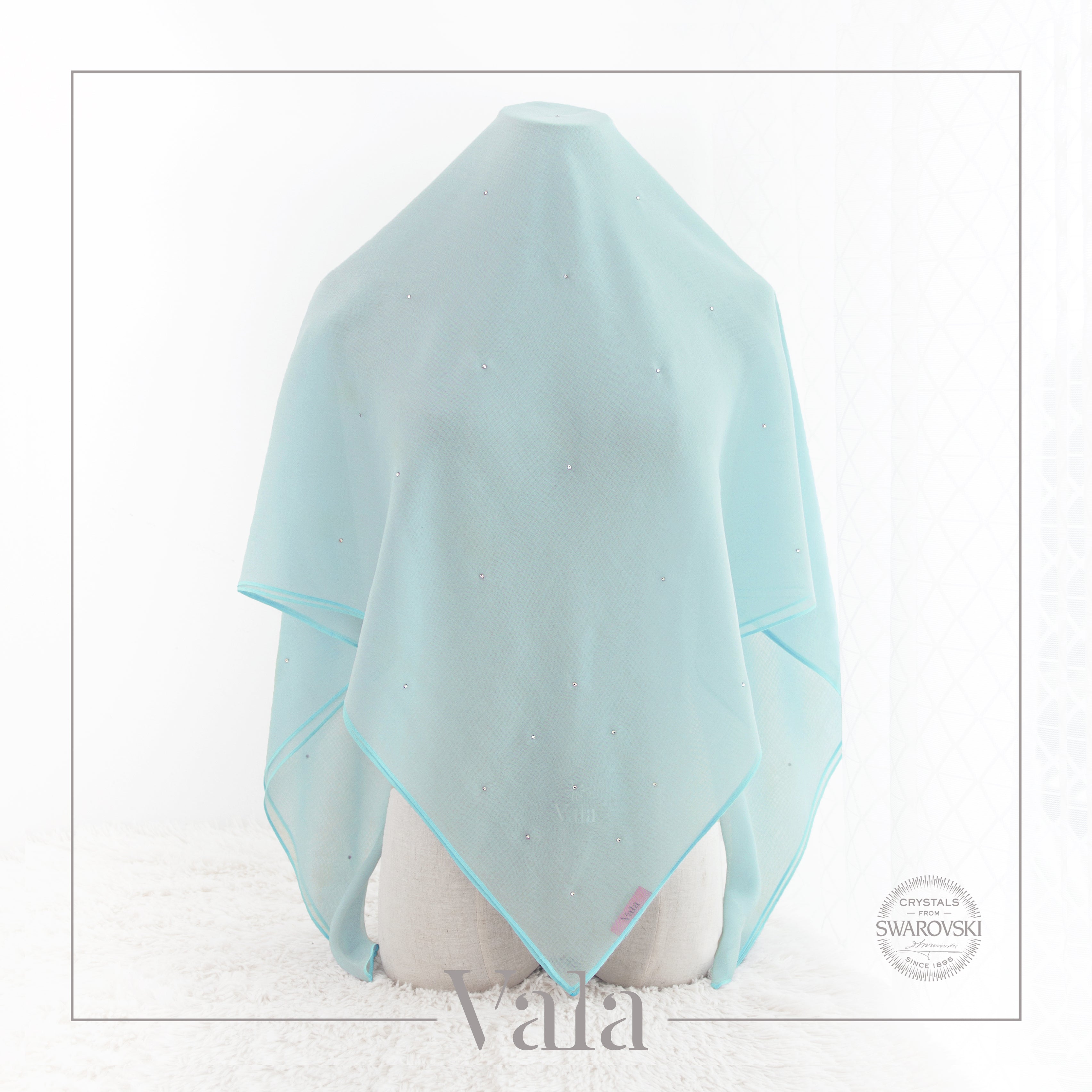 Basic SS10 Square Scarf in Powder Blue